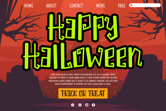 Curly Nightmare Font Poster 2