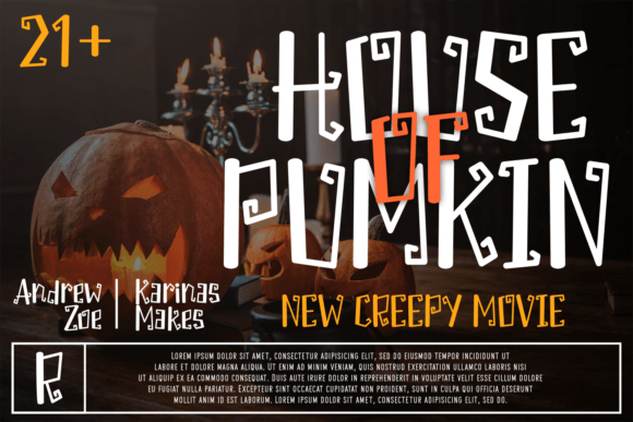 Curly Nightmare Font Poster 3