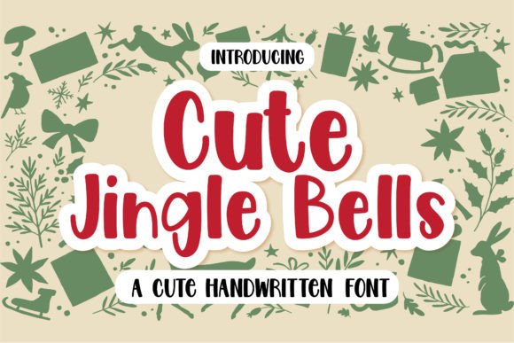 Cute Jingle Bells Font Poster 1