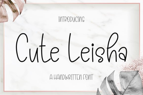 Cute Leisha Font Poster 1