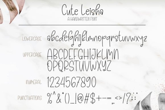 Cute Leisha Font Poster 7