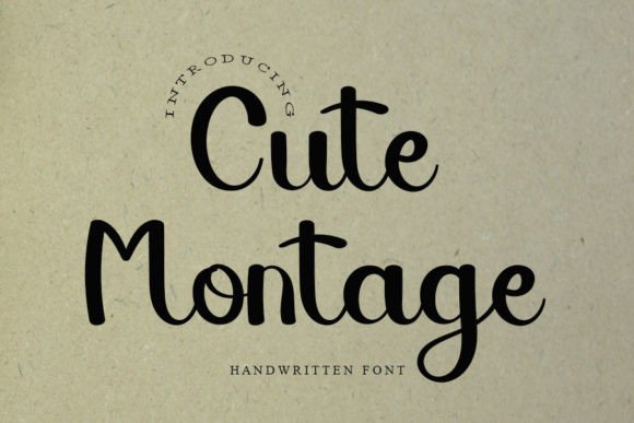 Cute Montage Font Poster 1