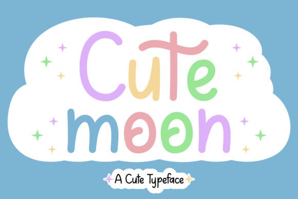 Cute Moon Font