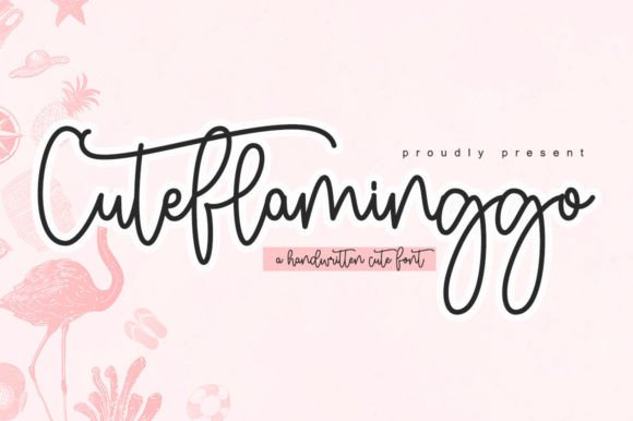 Cuteflaminggo Font Poster 1