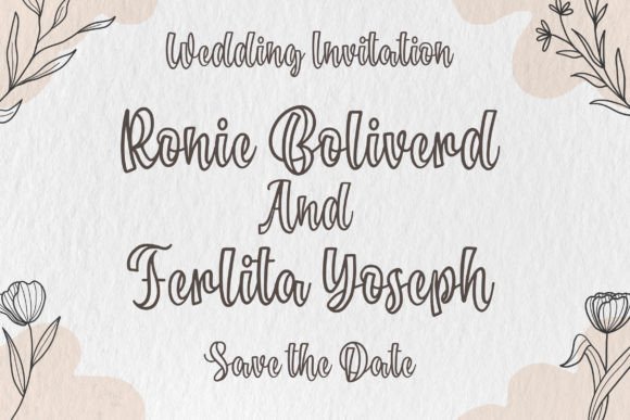 Cuteline Font Poster 4