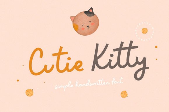 Cutie Kitty Font Poster 1