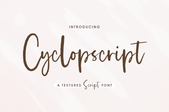 Cyclopscript Font Poster 1