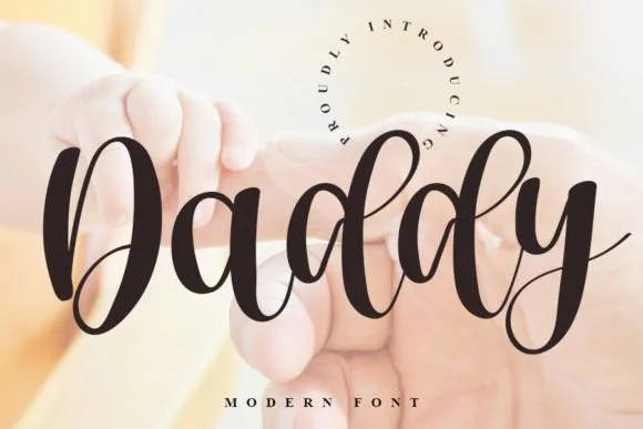 Daddy Font Daddy Font Poster 1