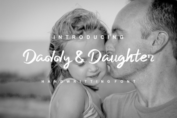 Daddy and Daughter Font Poster 1