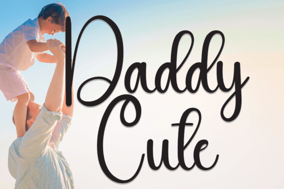 Daddy Cute Font Poster 1
