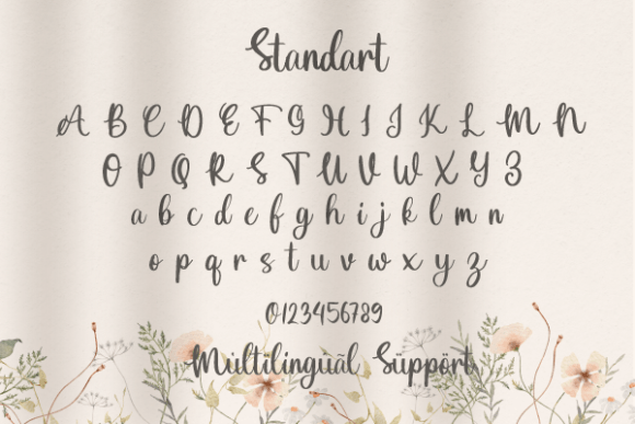 Dahlia Marisha Font Poster 5