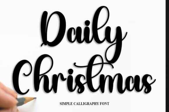 Daily Christmas Font Poster 1