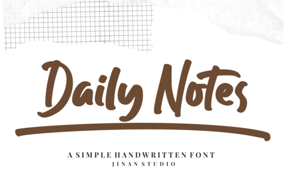 Daily Notes Font Poster 1