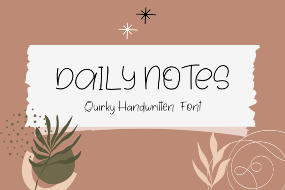 Daily Notes Font Poster 1