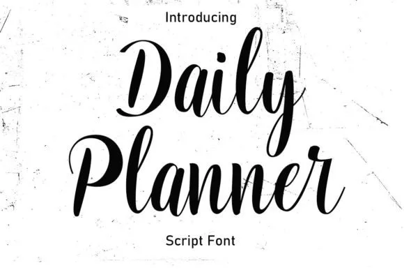 Daily Planner Font Daily Planner Font Poster 1