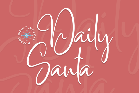 Daily Santa Font Poster 1