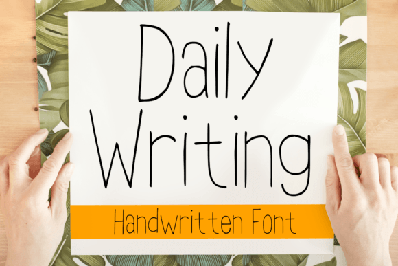 Daily Writing Font Poster 1