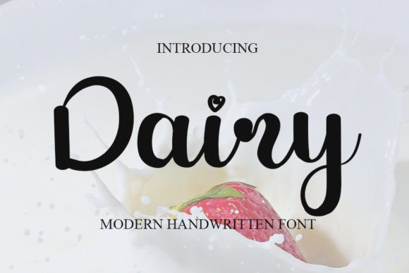 Dairy Font Poster 1