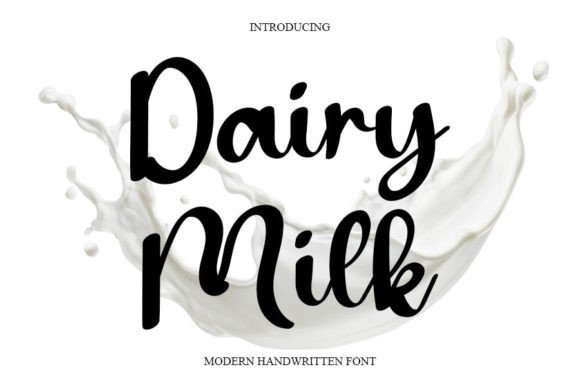 Dairy Milk Font Poster 1