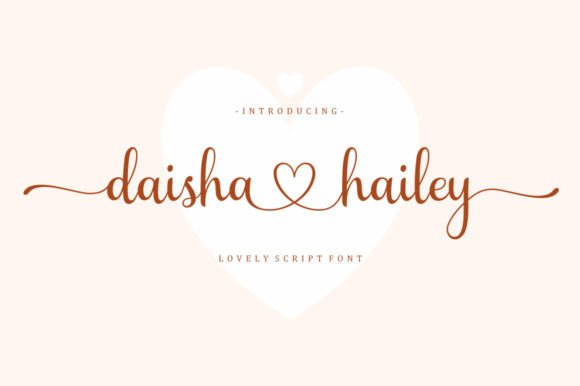 Daisha Hailey Font Poster 1