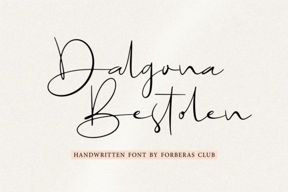 Dalgona Bestolen Font Poster 1