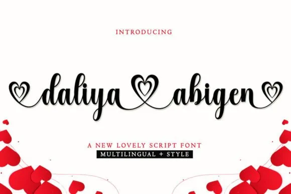 Daliya Abigen Font Daliya Abigen Font Poster 1