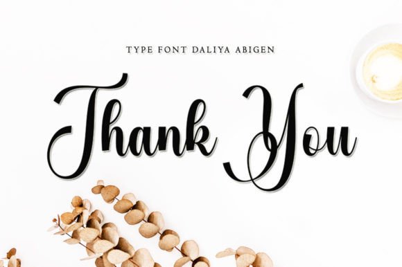 Daliya Abigen Font Poster 8