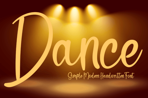 Dance Font Poster 1