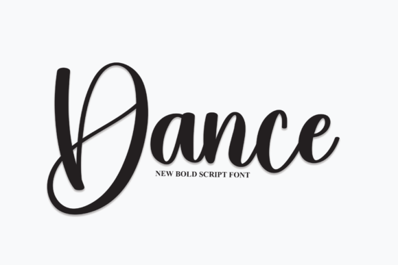 Dance Font Poster 1