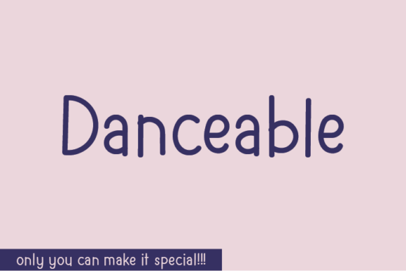 Danceable Font Poster 1