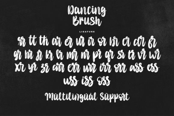 Dancing Brush Font Poster 8