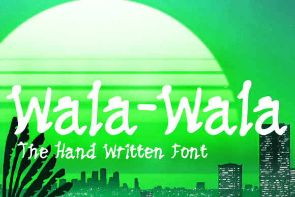 Dancing Wala Wala Font Poster 1