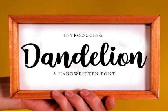 Dandelion Font Poster 1