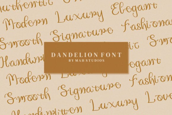 Dandelion Font Poster 10