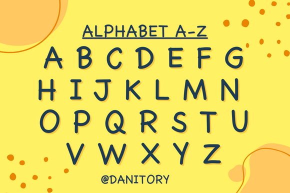 Danitory Font Poster 2