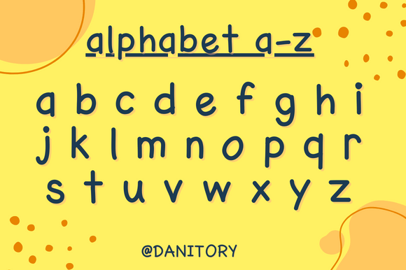 Danitory Font Poster 3