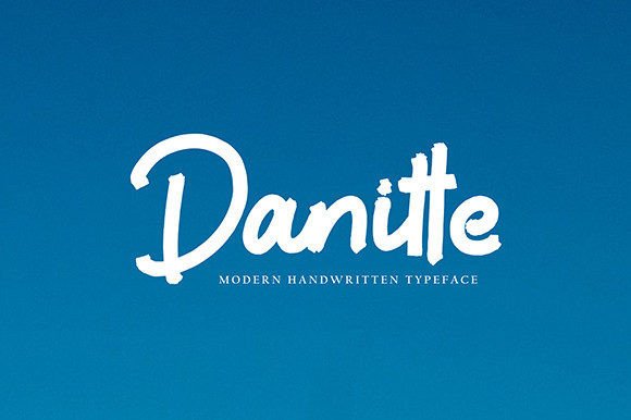 Danitte Font Poster 1