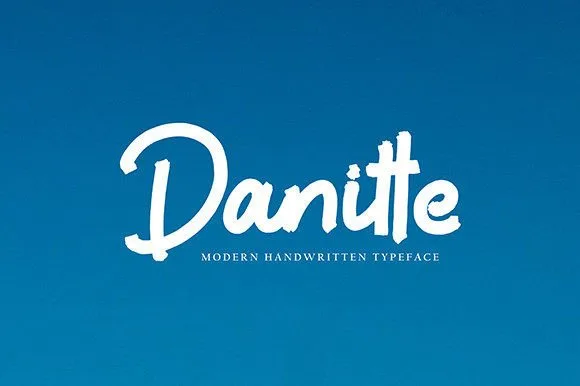 Danitte Font Danitte Font Poster 1