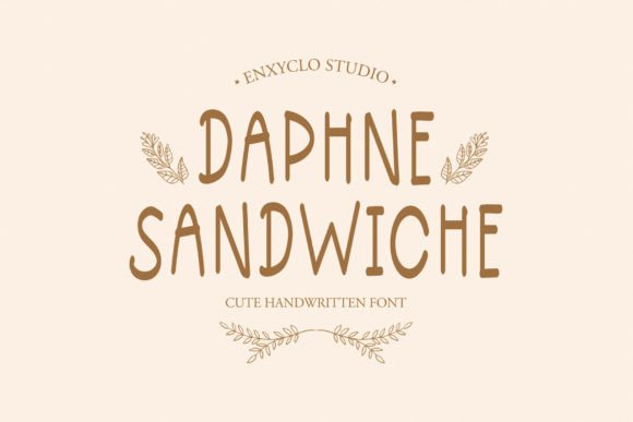 Daphne Sandwiche Font Poster 1
