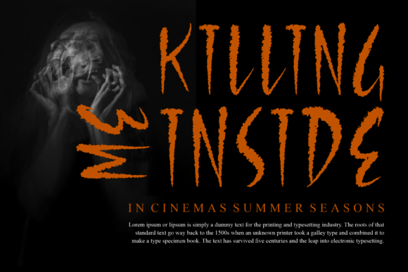 Darkside Shadow Font Poster 4