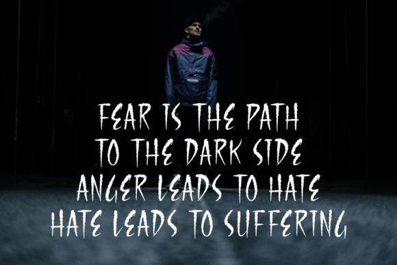 Darkside Shadow Font Poster 9
