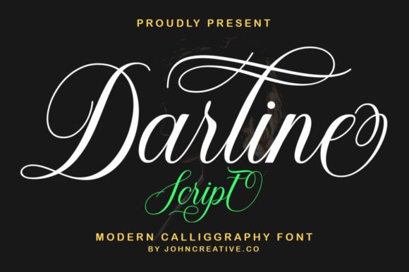 Darline Script Font Poster 1