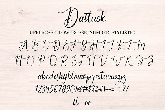 Dattusk Font Poster 7