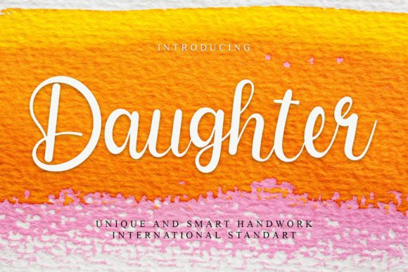 Daughter Font Poster 1