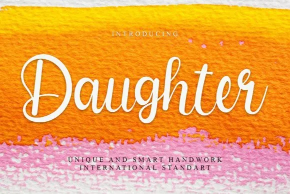 Daughter Font Daughter Font Poster 1