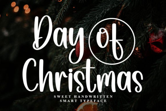 Day of Christmas Font Poster 1