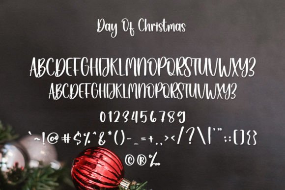Day of Christmas Font Poster 5