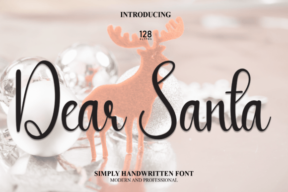 Dear Santa Font Poster 1