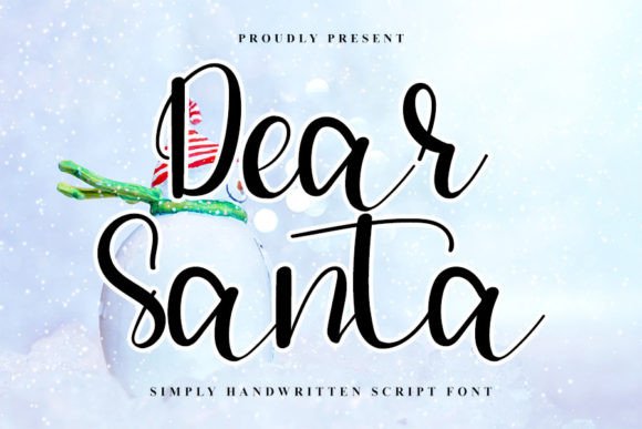 Dear Santa Font Poster 1