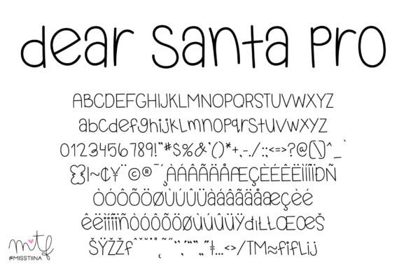 Dear Santa Pro Duo Font Poster 2